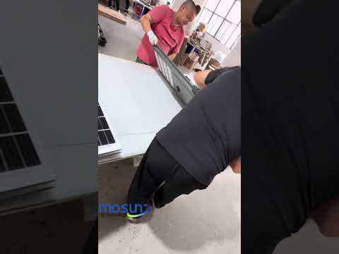 Solar streetlight on production line