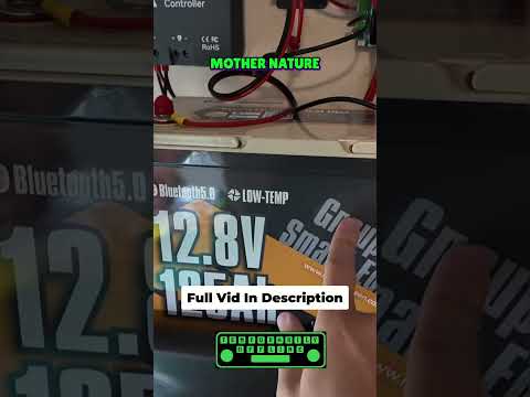 Solar Battery Test: Max Capacity & Cycle Times Explored #shorts