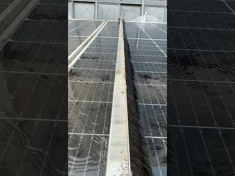 Cleans Solar Panels Perfectly in Just Two Passes