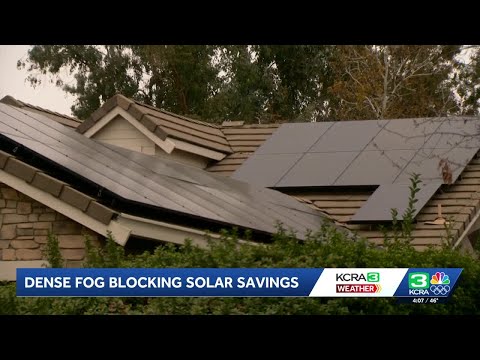 Gloomy weather in Sacramento raises energy bills for solar panel users