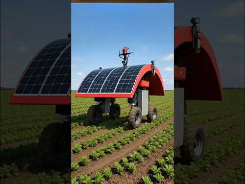 AgRobot uses solar power and Al to manage farms. #technology #knowledge #facts