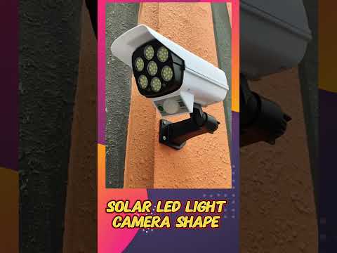 Camera Shape LED Solar Light Review | Dummy CCTV Security Light | Solar Powered Outdoor Light