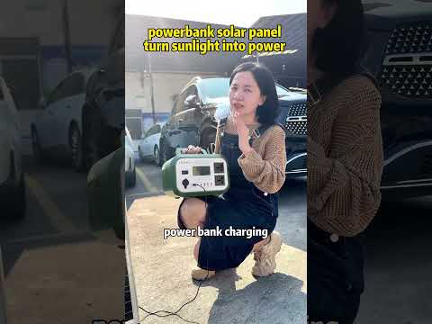 power bank solar panels, turn sunlight into power,carry refrigerator TV fan light laptop…