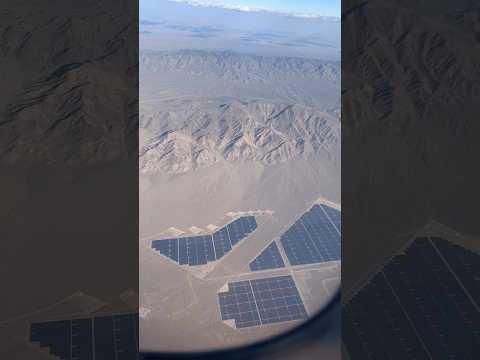 Flying over Nevada desert – Solar Panels. #harpazo soon! Lord Jesus is coming again!