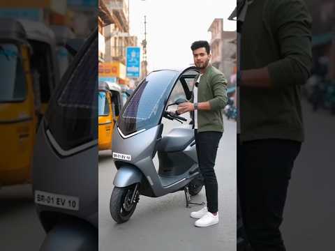 India Shocked! Solar Scooter EV — Full Premium, Ultra Cheapest Ride! ⚡🌞 #SolarEV #EVIndia #Trending