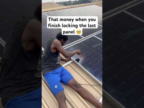 That calm when you finish mounting 9 solar panels. #solar #solarpanels #renewableenergy