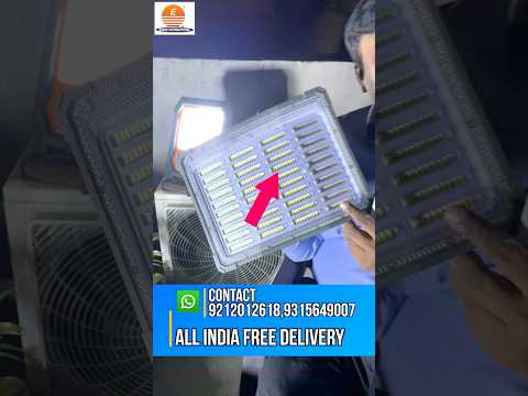 600W Solar Flood Light at Night π | Powerful Outdoor Solar Lighting