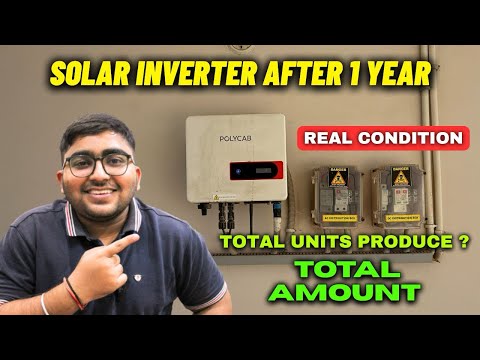 Solar panel condition after 1 year | Polycab inverter real condition after 1 year | Generation