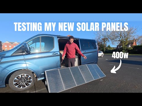 Testing My New Solar Panels | Aferiy 400w solar panel & Battery Jump starterπ