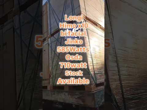 solar panels stock longi Himo x10 osda jinko #solarpanel