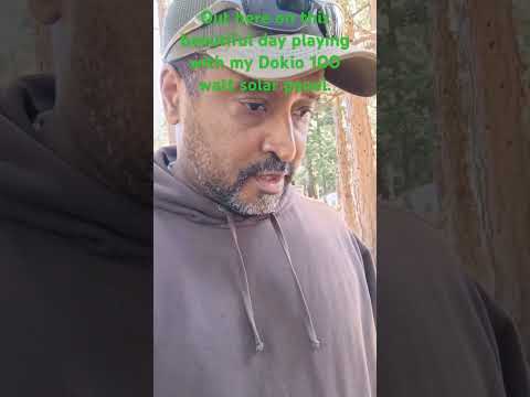 Bought a Dokio portable 100 watt solar panel to charge our rv battery. #Dokio #solar #camping #rving