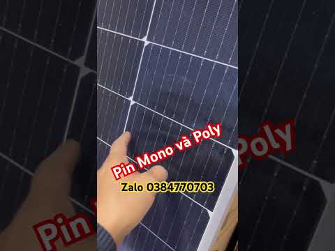 Hiệu suất pin mono và poly #shopsolar #nangluongmattroi