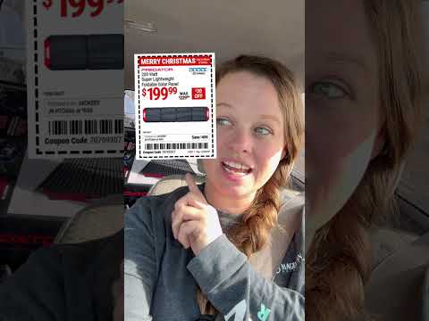 Harbor Freight’s 200w Solar Panel Deal! #prepper #preparedfamily #solar #solargenerator