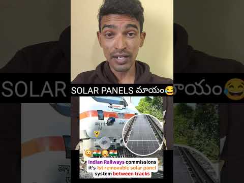 solar panels between railway tracks survive? #solar #railway #trending #bignews