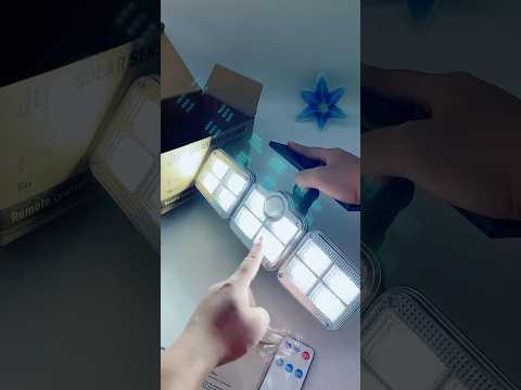 One Lamp Triple Brightness! Solar Three-Head Garden Wall Light