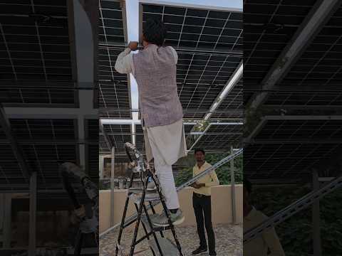 6 kw on grid solar system #churu #solar #solarpanels #siker #electrical #tatapower #adanipower #yt
