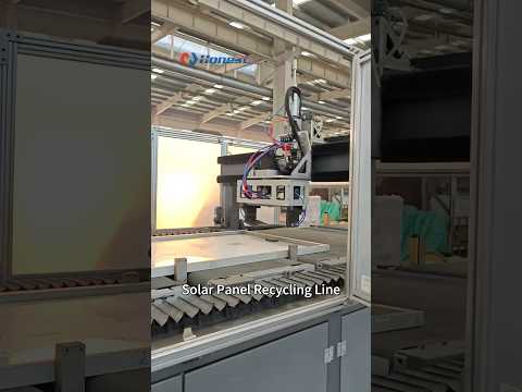 Separating glass, copper, silicon and plastic from solar panel丨Solar Panel Recycling Line
