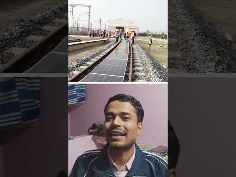 Solar Panels on Railway Tracks?! 🚆 #indanrailway #train #shorts