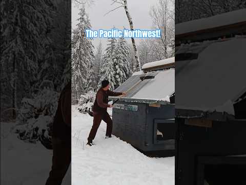 Solar panels hate winter! Off-grid, out West!