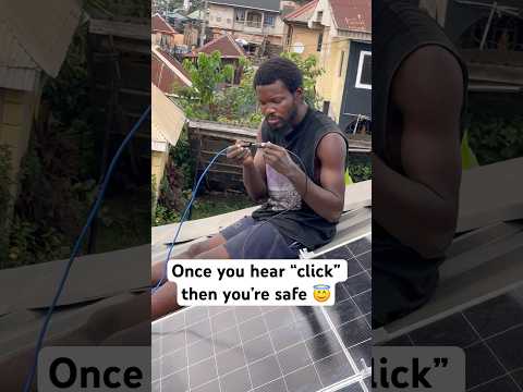 How to hook up solar panels with MC4 connectors. #solarproject #mc4connector #offgridliving