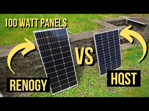 Renogy vs HQST | Testing 100 Watt Solar Panels