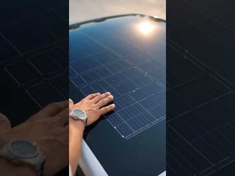 India me first time 🌞 Solar Panel se chalne wali Car 🚗 Future aa gaya! #SolarCar #India #FutureTech