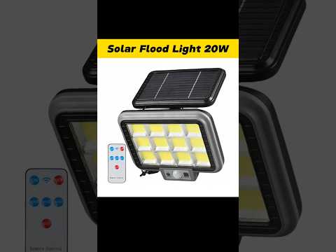 Terrace, Gate, Garden-ku Best 20W Solar Flood Light Separate Panel #shorts