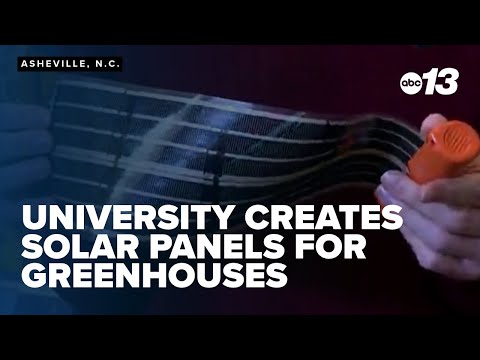 University creates solar panels for greenhouses