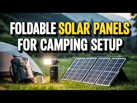 Top 5 Foldable Solar Panels for Camping Setup | Portable Power Anywhere🔥