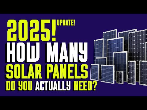 How many solar panels do you actually need on your solar power system. #solarsystem #solarpanels