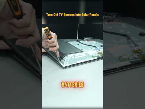 Turn Old TV Screen Into Solar Panels