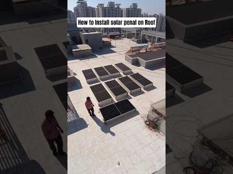 How to Install Solar Panels on Roof #solarpanels #solarpower #solarinstallation #solarsystem #shorts