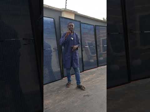 installation of 600watts jinko solar panels #trending #viralvideo  #viralshorts #solarconverter