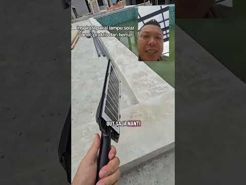 inspirasi lampu solar panel yang praktis dan hemat