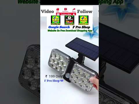 Best 3 Sided Solar Light 🌞 | 360° Super Bright Outdoor Light | f Pro Shop #shorts