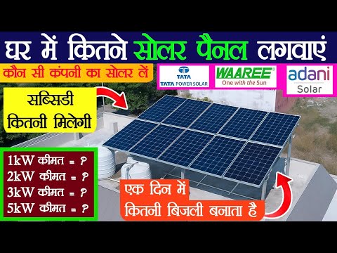 Best Solar Panel For Home | घर में सोलर प्लांट कितने kW का लगवाना चाहिए | Solar For Home 2026