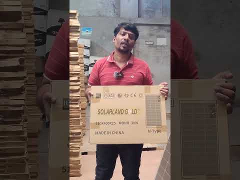 12V Mono Solar Panel Solarlandgold #worldpowerengineering