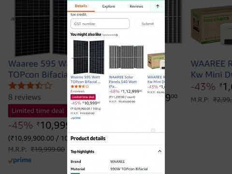 WAAREE topcon 590 watt solar panel price in 2026
