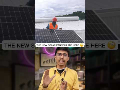 The new solar pannels are here