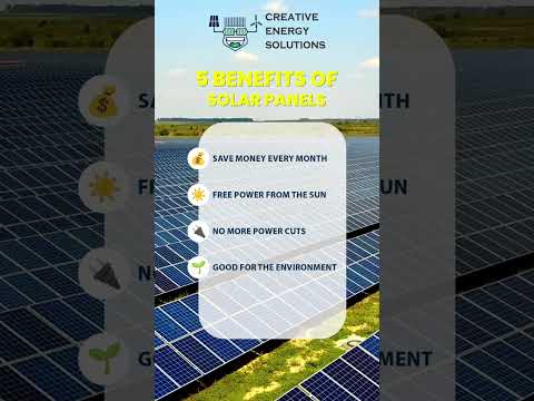 5 Powerful Benefits of Solar Panels | Creative Energy Solutions ☀️