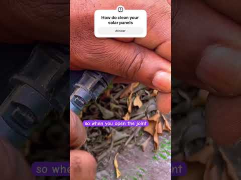 How to clean solar panels #business #machine #hybridsolarsystem #film #solarenergysystem #diy