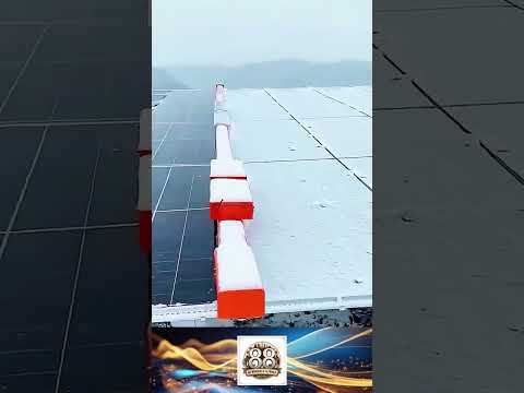 cleaning solar panels from snow #shorts