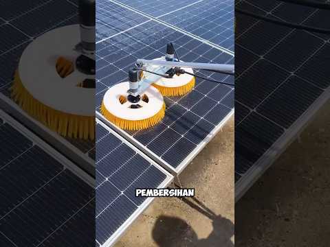 Alasan panel surya harus selalu di bersihkan #shorts