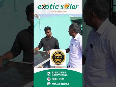☀️ Solar Panel Life – 25 Years Warranty! ☀️ #exoticsolar #solar #renewableenergy #gogreenproject