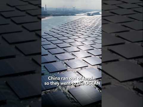 China Put Solar Panels in the OCEAN π #innovation