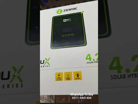 Ziewnic New Model 2026 RouX Lite IP-54 Solar Hybrid Inverters 4.2KW & 6.2KW #solarinverter #ziewnic