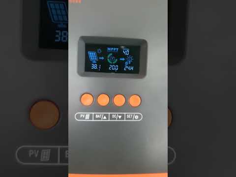 Solar panel output test. #solarpanel #powmr #longisolar #mpptcontroller