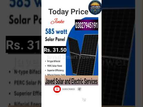 jinko solar panels l A grade jinko solar panels l today price l Javed smart power l best solar info