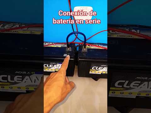 Banco de baterias para sistema fotovoltaico o panel solar, conexion en serie!