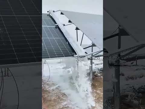 How Solar Panels Remove Snow by Themselves Automatically